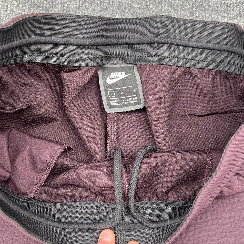 Nike Mens Textured Tech Jogger Pants 928573-659 Size Large Burgundy - Picture 4 of 12